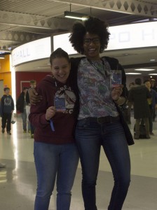 Me and Stormy Jazzy showing off their Press Passes